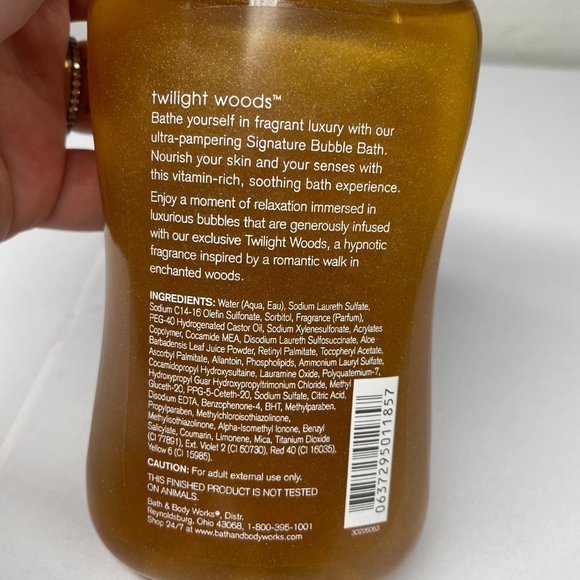 Bath & Body Works Signature Collection Twilight Woods Bubble Bath 10 oz Shea - Picture 4 of 4